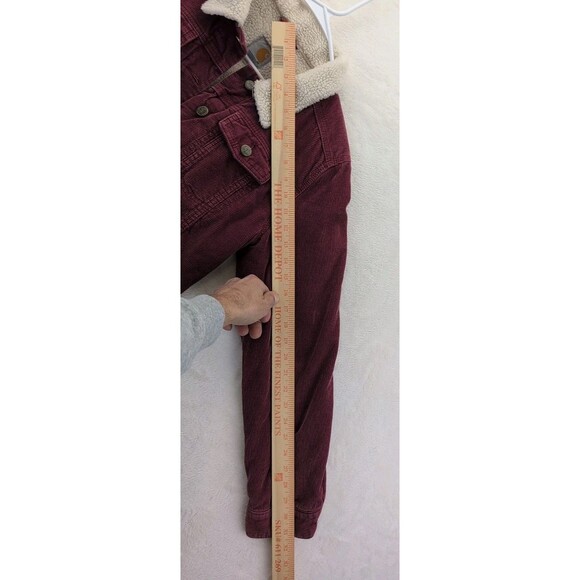 Carhartt 100659 625 Sherpa Lined Button Up Corduroy Chore Jacket Women's S 4/6 - Picture 7 of 14